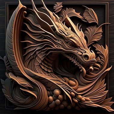 3D model dragon (STL)